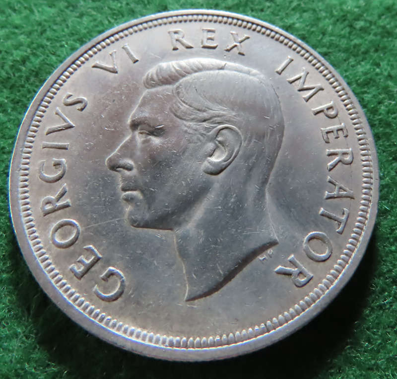South Africa -.800 Silver Coin 5/- - 1947