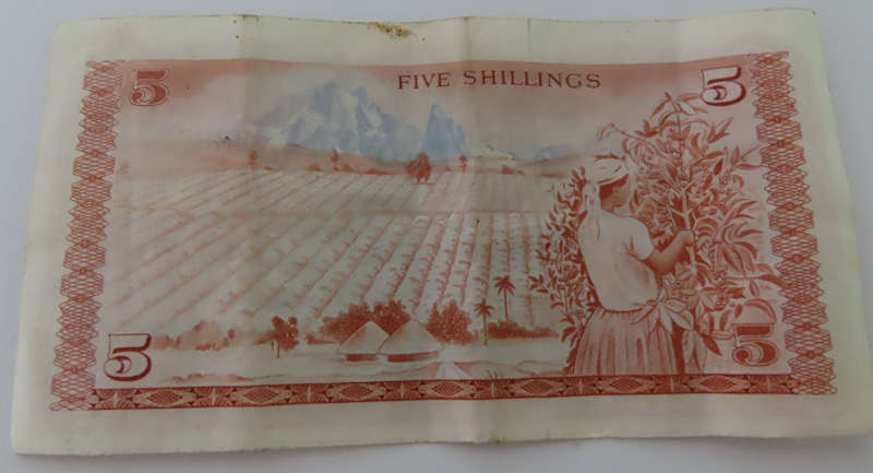 Kenya - Central Bank of Kenya - 5/- 12th December 1974 - EF