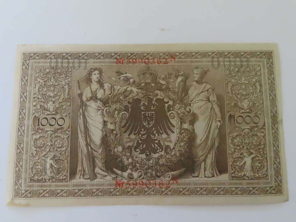 Germany - 1000 Mark 10 April 1910 - EF - 7 Digit #