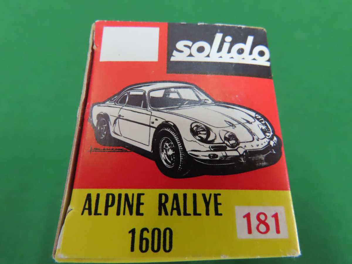 Alpine Rallye 1600 - Solido boxed never played with