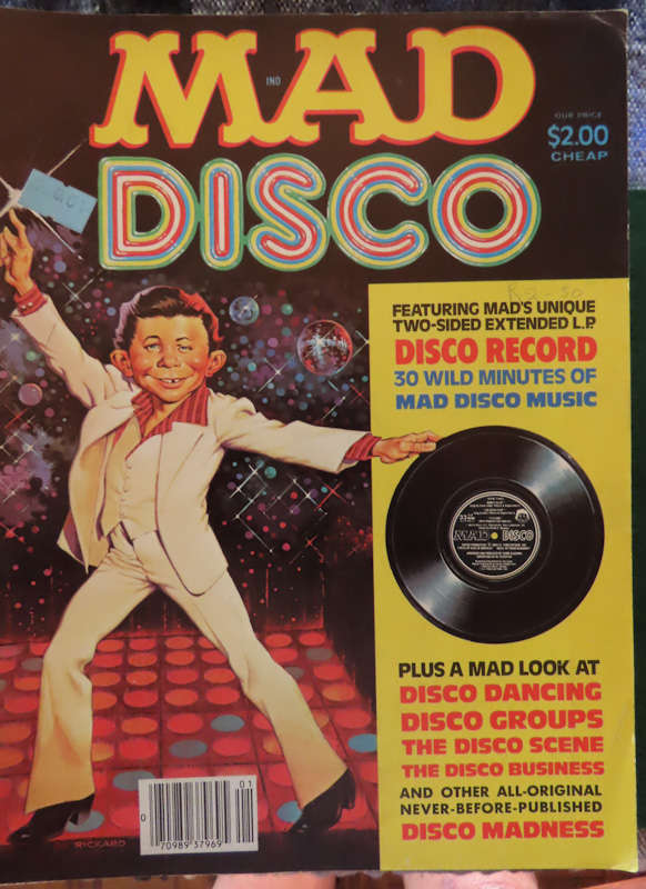 Mad Magazine - Mad Disco - 1980 with Disco Record