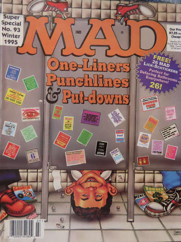 Mad Magazine - Mad Super Special No. 93 - Winter 1995 complete with Stickers