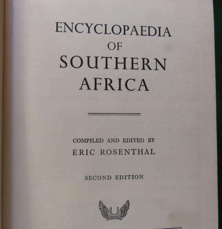 Encyclopaedia of Southern Africa - Eric Rosenthal - Hardback