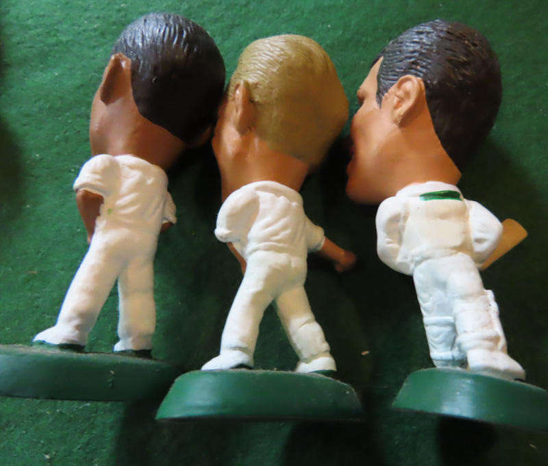 South Africa Rugby - 3 Vintage Cricket Players in Rubber Models