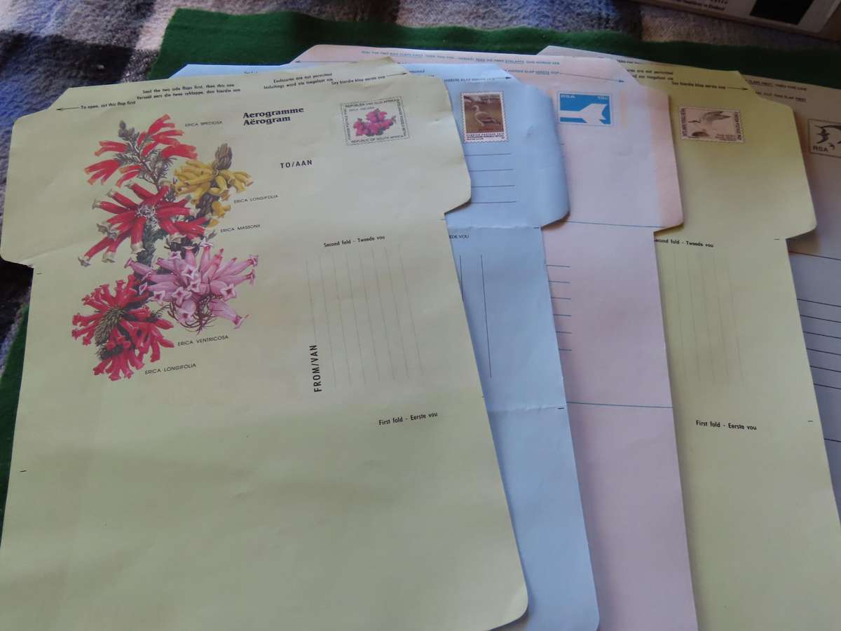 South Africa - 5 Different Unused Aerogrammes