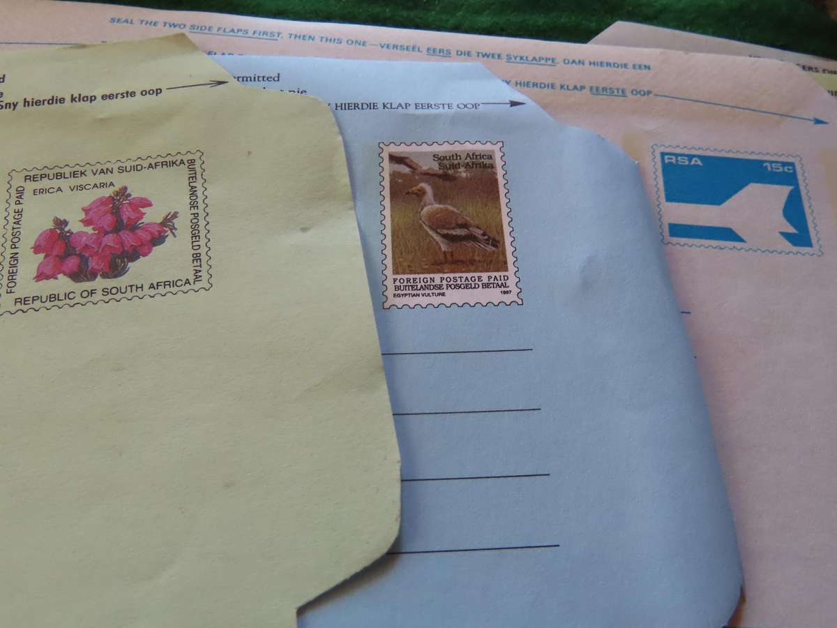 South Africa - 5 Different Unused Aerogrammes