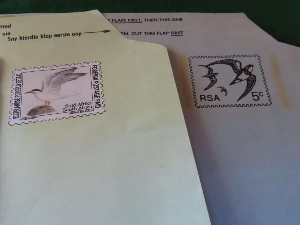 South Africa - 5 Different Unused Aerogrammes