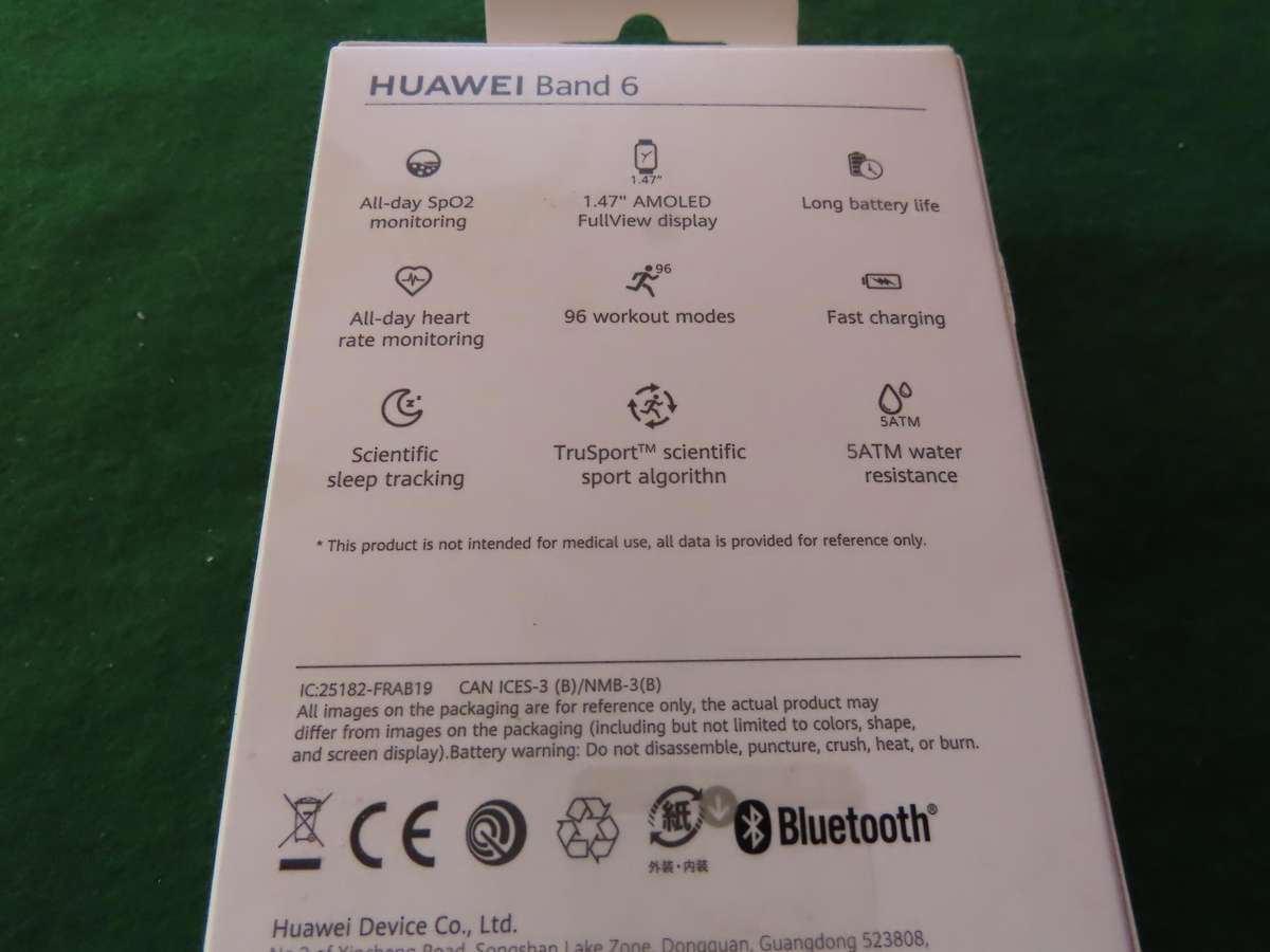 Huawei Band 6 All day Sp02 Monitoring/ Full View Display/ Long Battery Life Watch - Unopened
