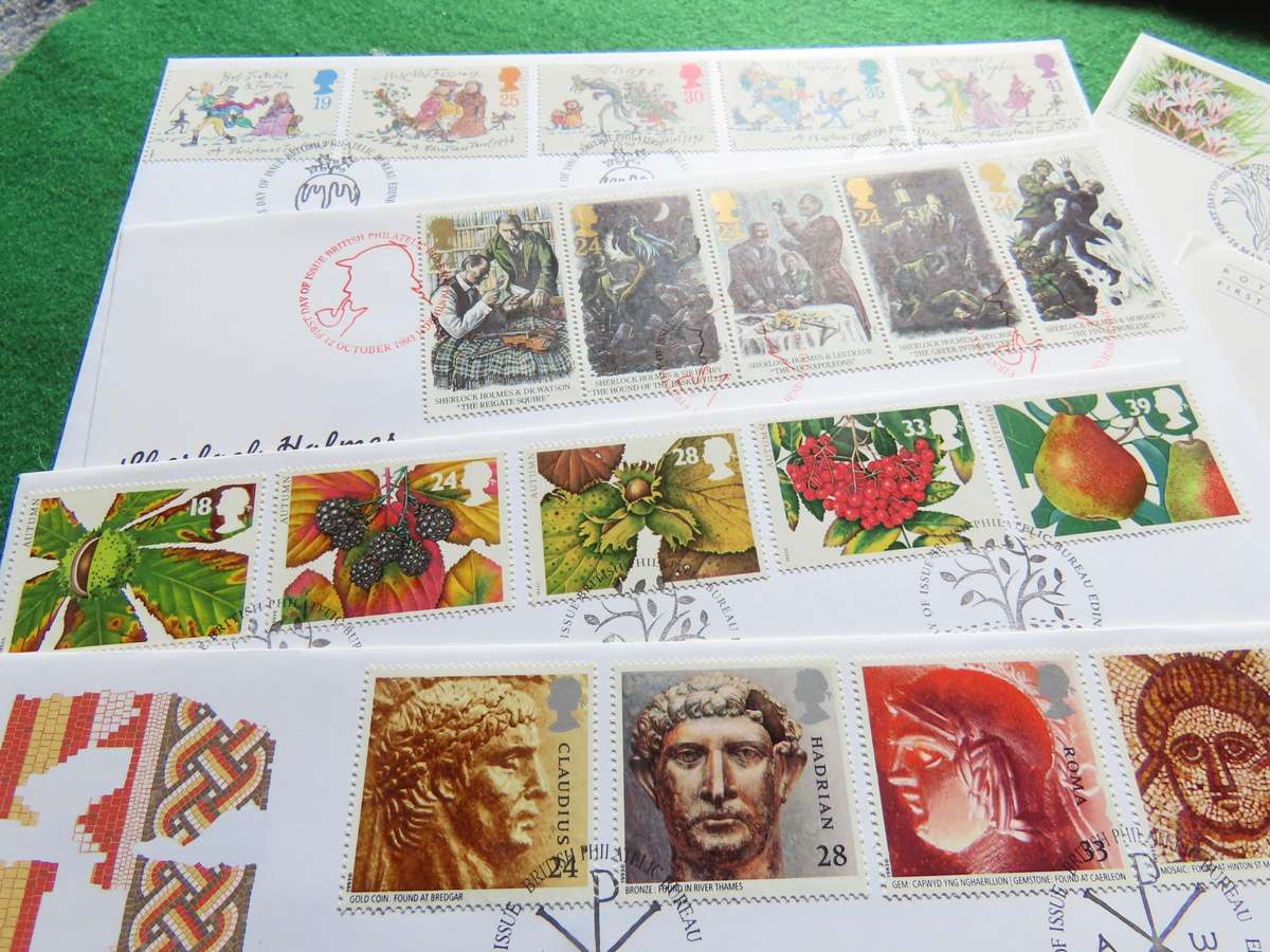 Great Britain - Stamps - 8 First Day Covers 1993