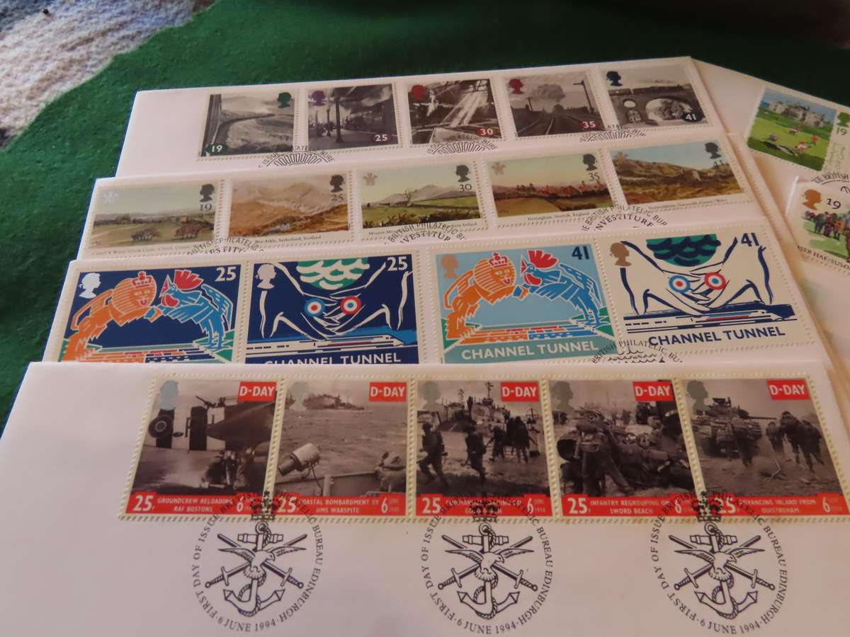 Great Britain - Stamps - 8 First Day Covers 1994