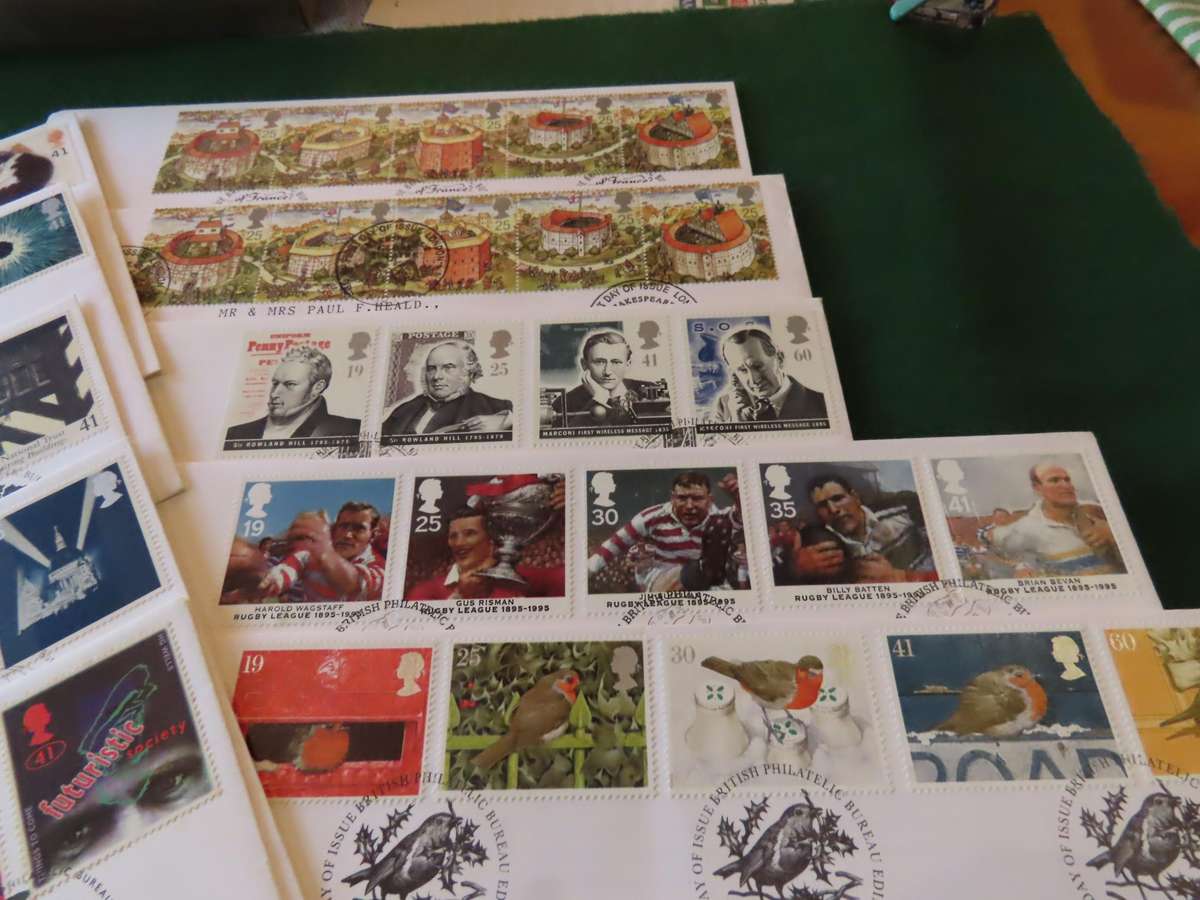 Great Britain - Stamps - 10 First Day Covers 1995