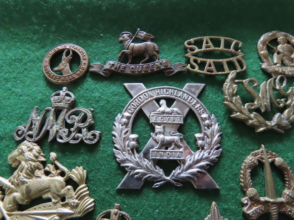 Militaria - Job Lot of Military Badges without lugs/pins