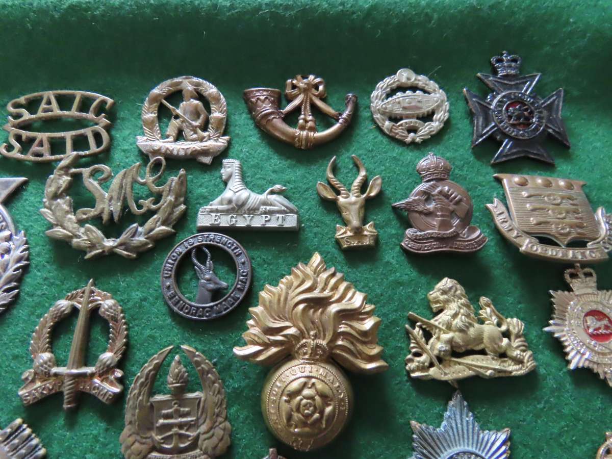 Militaria - Job Lot of Military Badges without lugs/pins