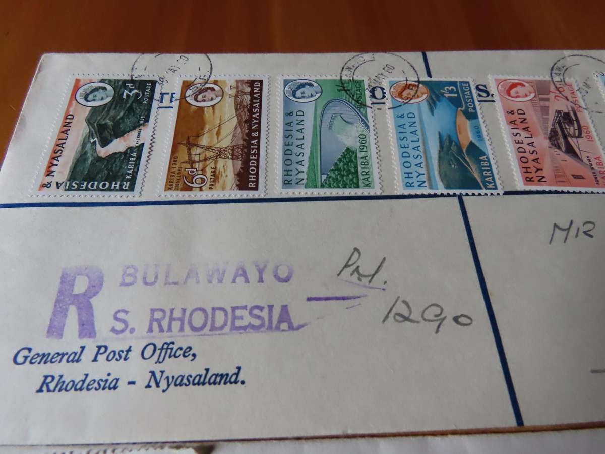 Stamps - Rhodesia and Nyasaland -  FDC and Other Opening of Kariba Dam 17 May 1960
