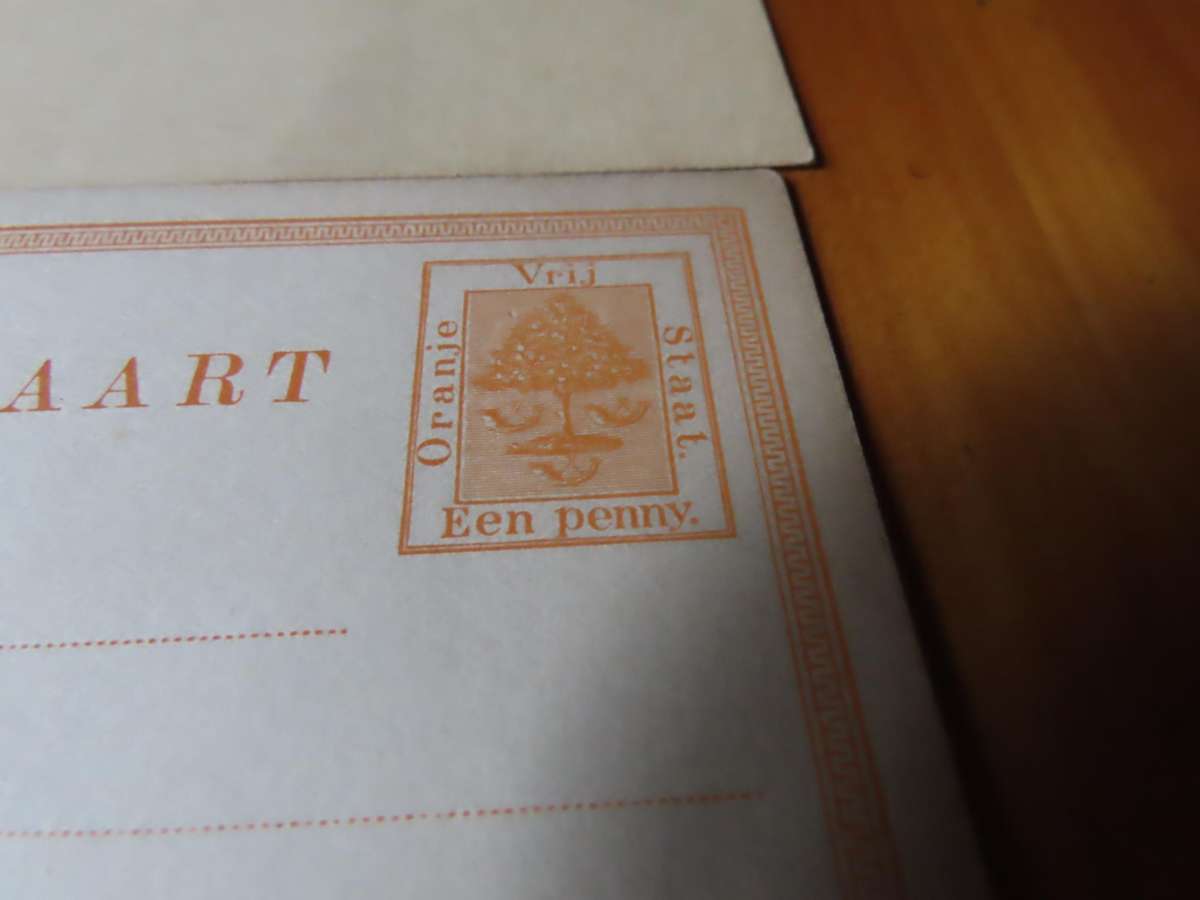 Stamps - Zuid Afrik. Republiek, Oranje Vry Staat and British Bechuanaland Cards