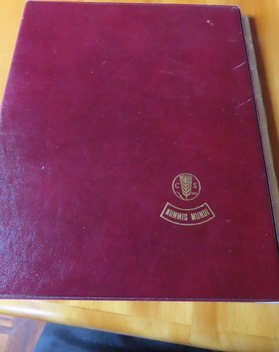 Coin Album - 9 Pages with Backing page for Info on Coins