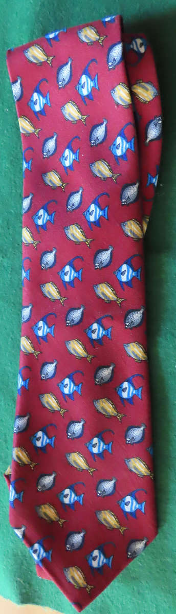 Mantebello - Italy - 100% Silk Tie - Fish