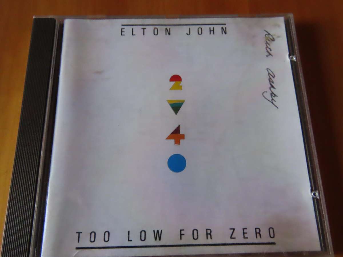 CD - Elton John - Too Low For Zero