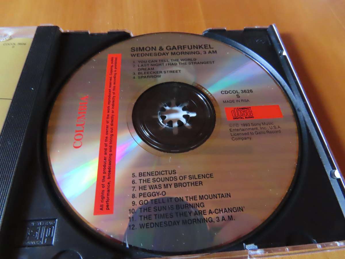 CD - Simon and Garfunkel - Wednesday Morning 3 am