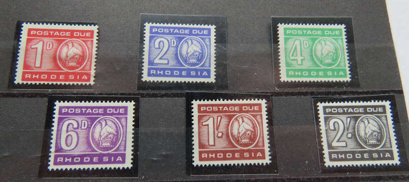 Rhodesia - 1966 Set of Postage Dues MNH