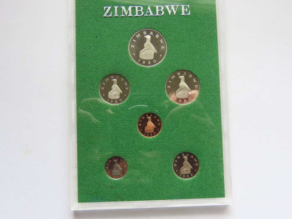 Zimbabwe - 1980 Sealed Proof Coinage Set