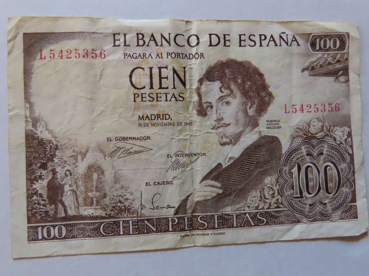 Spain - Banco De Espana -100 Pesetas 19 November 1965