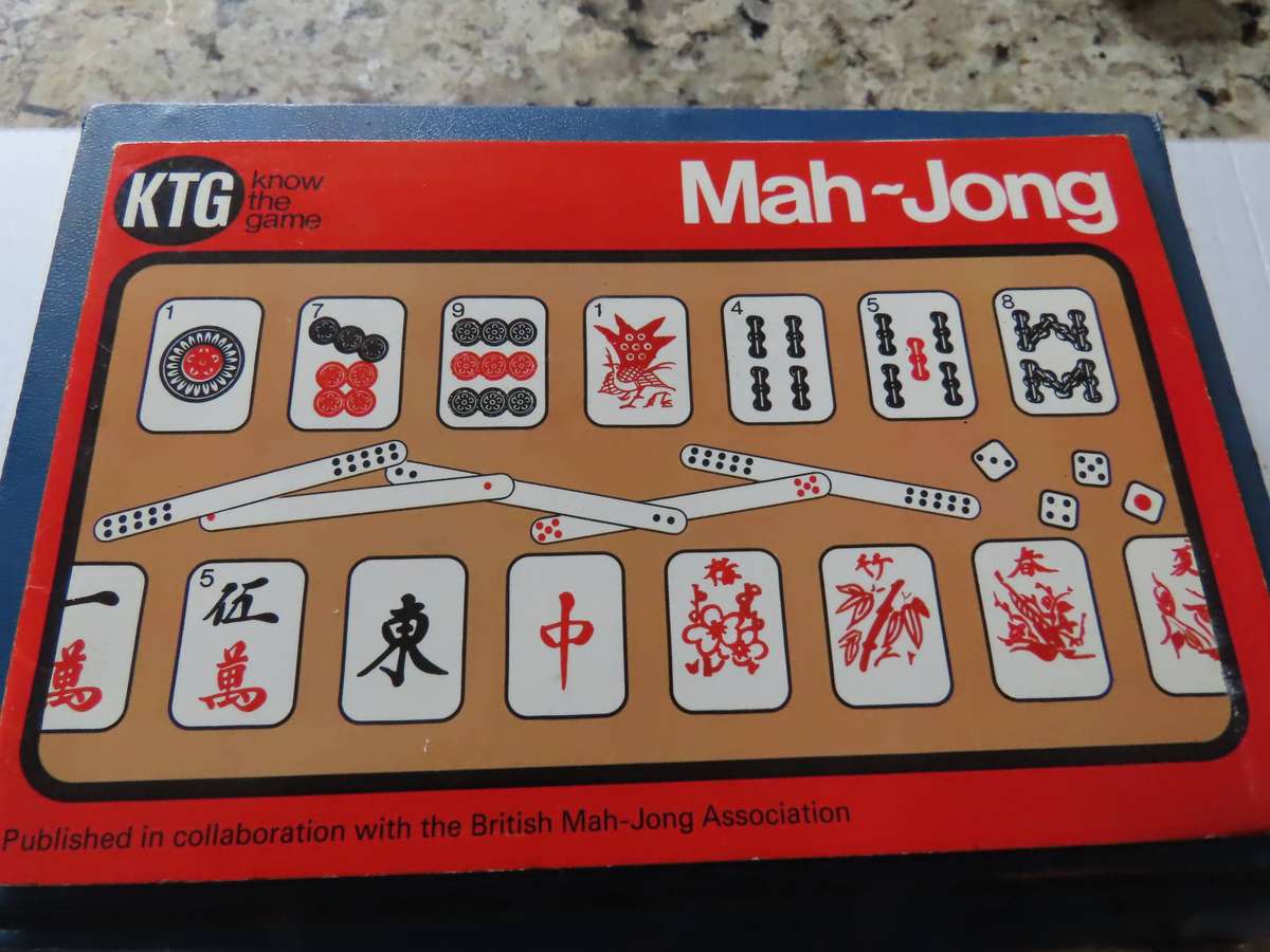 Mah Jong - Complete Set of 144 Tiles plus 4 spares plus Dice and Marker and Rules