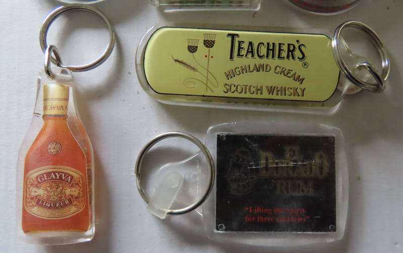 Liquor Key Rings - 10 Different