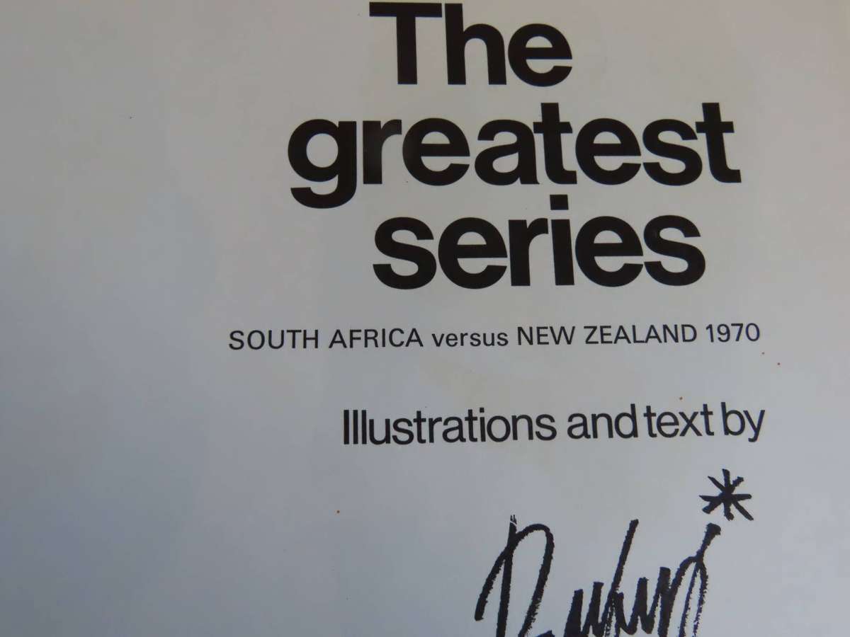 Rugby - The Greatest Series - South Africa vs New Zealand 1970 - HardBack with Dust Wrapper