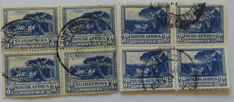 South Africa - 1930-1945 3d 2 Blocks 4 Used