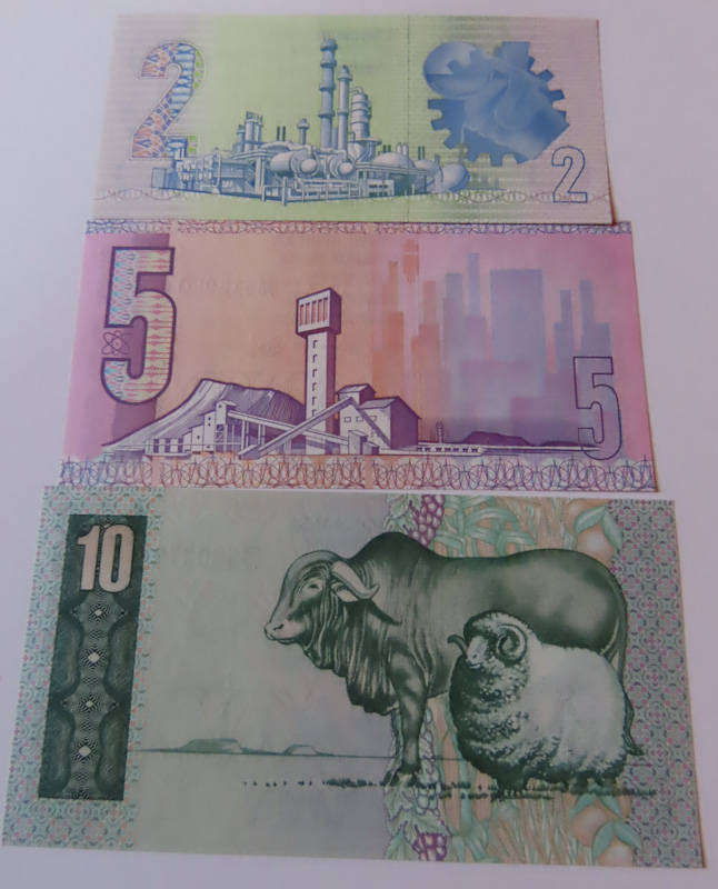 South Africa - G.P.C. De Kock - R2, R5, R10, R20, and R50 UNC