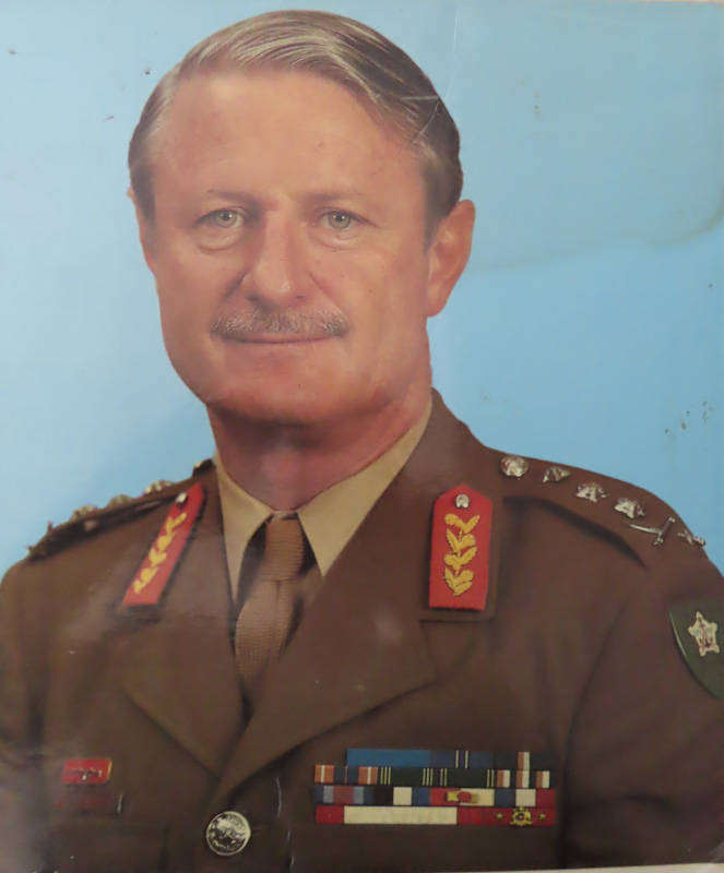 South Africa -Colour Photograph of Lieutenant General Geldenhuys Chief of SA Defence Force 1985-1990