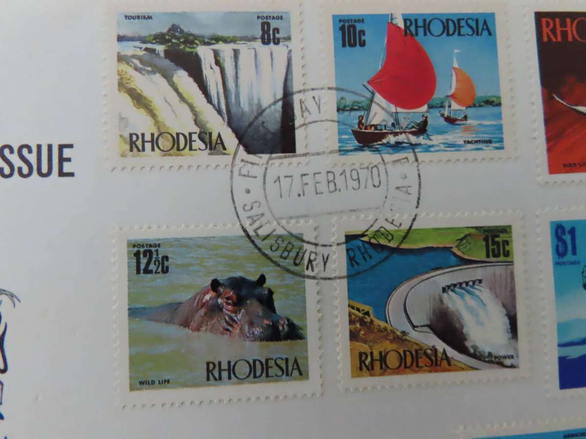 Rhodesia -1970 - Decimal Definitive Issue FDC