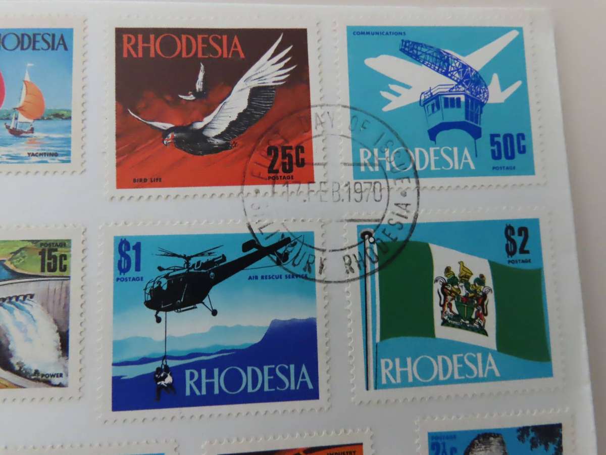 Rhodesia -1970 - Decimal Definitive Issue FDC