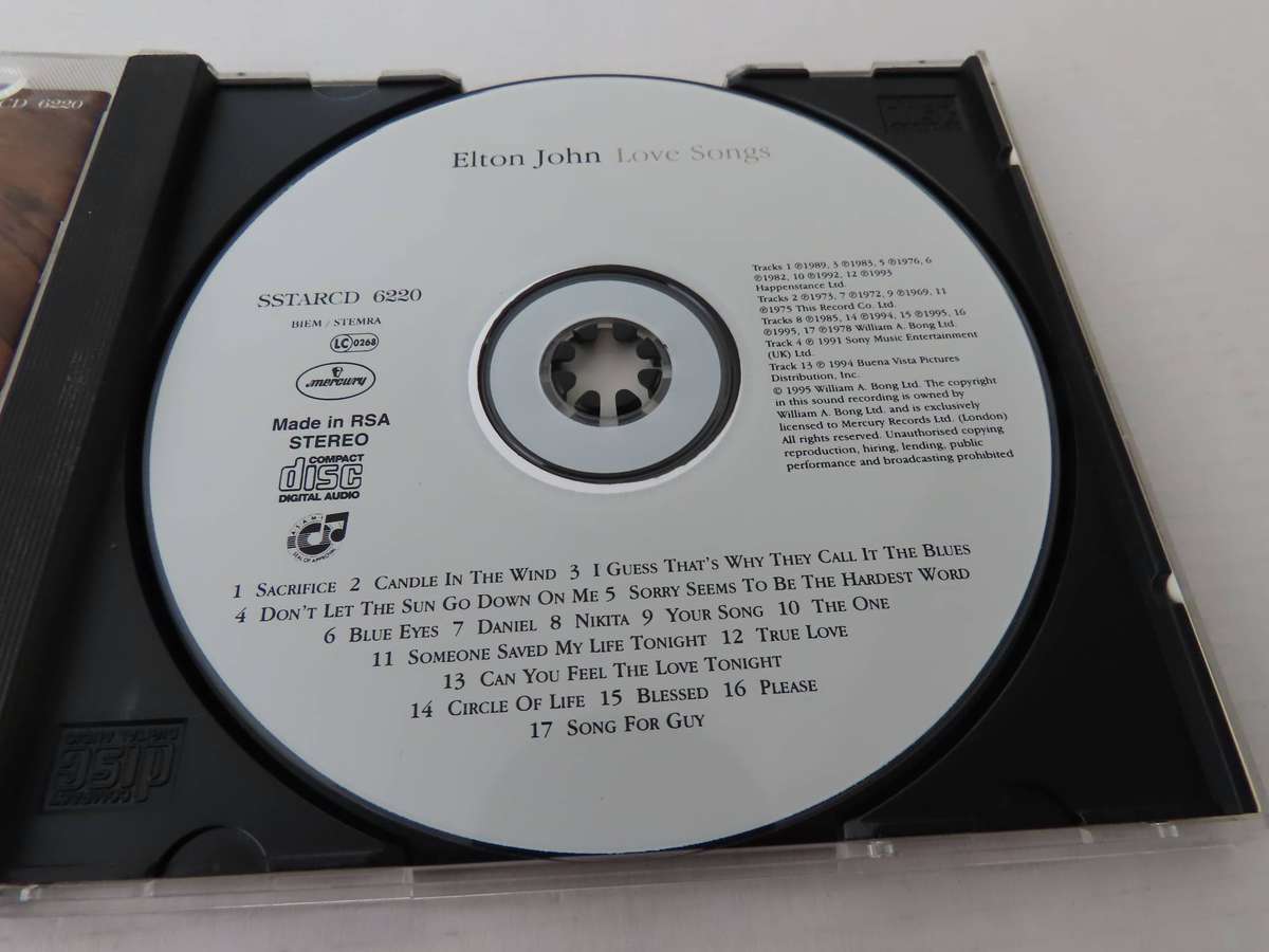 CD - Elton John - Love Songs
