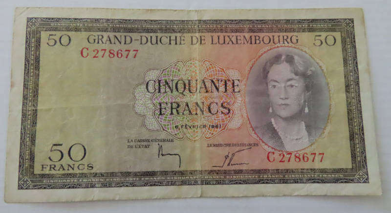 Luxembourg - Grande- Duche de Luxembourg - 50 Francs 1961