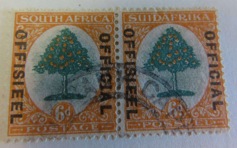 South Africa - Union of South Africa - 6d Official Pictorial - Used # O10