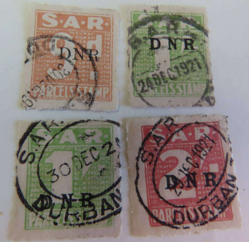 South Africa - Union of South Africa - South African Railways Lot 4 Used Stamps Dated 1921
