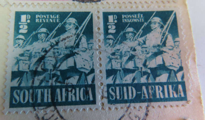 South Africa - Union of South Africa - Large War Effort 1/2d, 1d, 1 1/2d and 3d Used
