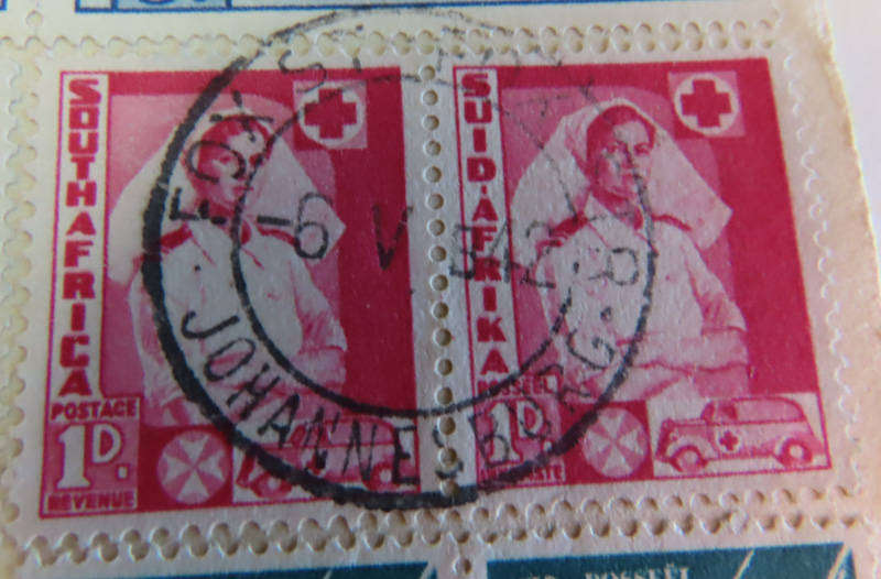 South Africa - Union of South Africa - Large War Effort 1/2d, 1d, 1 1/2d and 3d Used