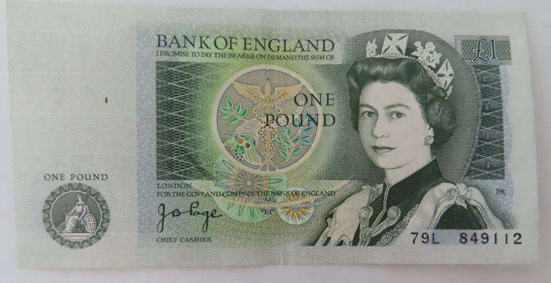 Great Britain - Bank of England £1 Note  J.B.Page - EF
