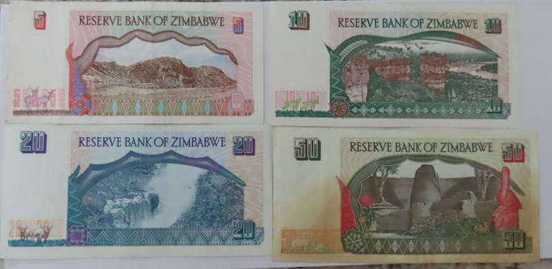 Zimbabwe - Reserve Bank of Zimbabwe - 1994-2001 Set