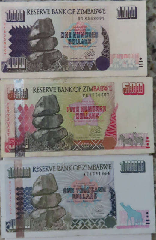 Zimbabwe - Reserve Bank of Zimbabwe - 1994-2001 Set