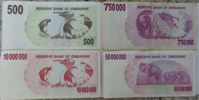 Zimbabwe - Reserve Bank of Zimbabwe - 2007-2008 Bearer Cheques