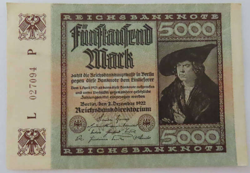 Germany - 5000 Mark 2 December 1922 - UNC