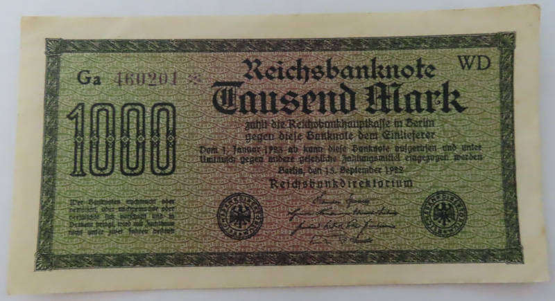 Germany - 1000 Mark 15 September 1922 - UNC