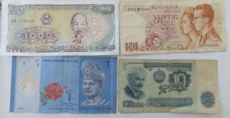 World Notes - Selection of 10 Different Bank Notes