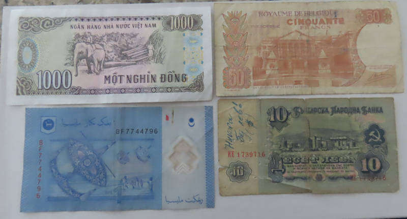 World Notes - Selection of 10 Different Bank Notes
