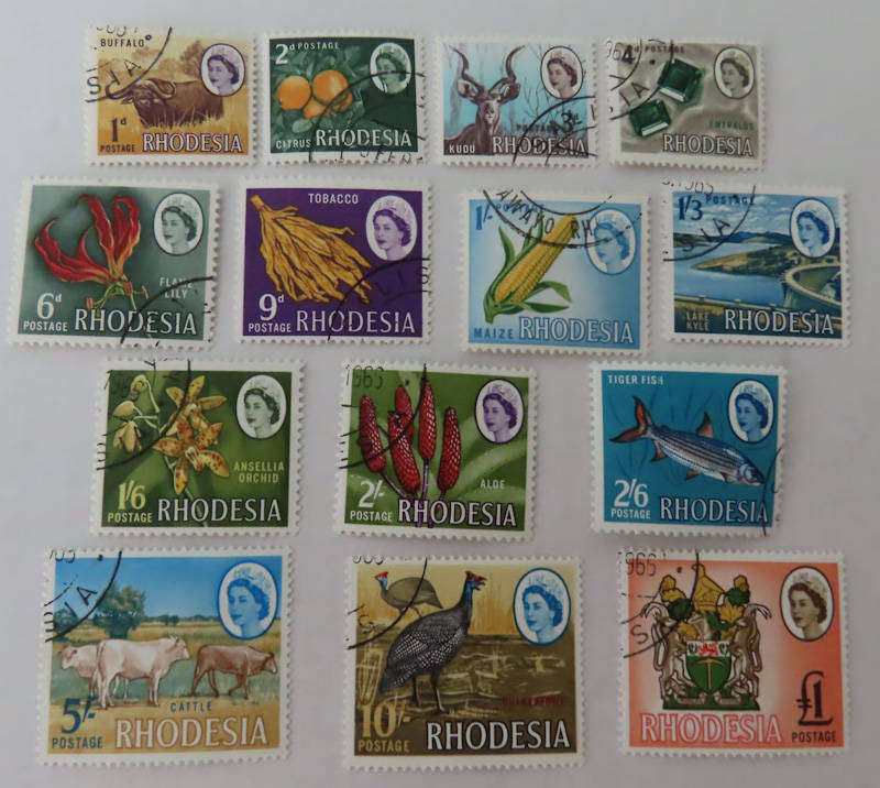 Rhodesia - Harrison Definitive Printing  Complete Set Used