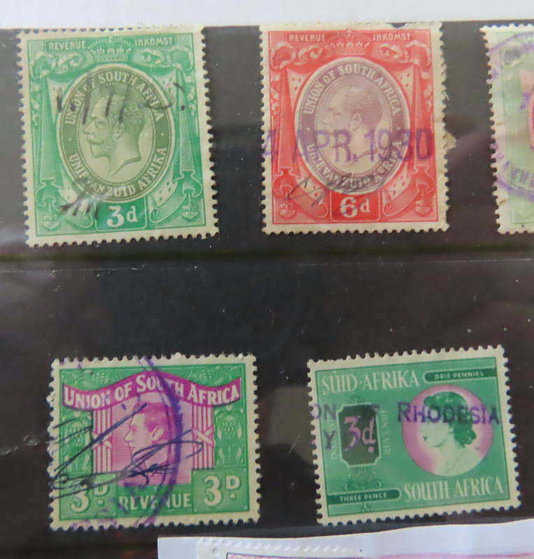 South Africa - Job Lot South African Revenue Stamps